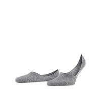 FALKE Invisible Step Medium Cut M In algodón invisibles lisos 1 par, Calcetines pinkies Hombre, Gris Light Grey Melange 3390, 41-42