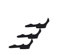 FALKE Invisible Step Medium Cut Multipack M In algodón invisibles lisos 3 pares, Calcetines pinkies Hombre, Negro Black 3000, 45-46