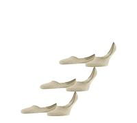 FALKE Invisible Step Medium Cut Multipack M In algodón invisibles lisos 3 pares, Calcetines pinkies Hombre, Beis Sand Melange 4650, 39-40