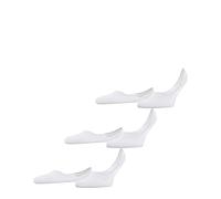 FALKE Invisible Step Medium Cut Multipack M In algodón invisibles lisos 3 pares, Calcetines pinkies Hombre, Blanco White 2000, 41-42