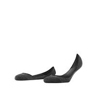 FALKE Invisible Step Medium Cut W In algodón invisibles lisos 1 par, Calcetines pinkies Mujer, Negro Black 3000, 35-36
