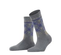 FALKE Joy Pad W HP algodón lana puños en la suela 1 par, Calcetines para casa Mujer, Gris (Grey 3208), 35-38
