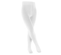 FALKE Family K Ti algodón sostenible gruesas lisas 1 pieza, Pantimedias Unisex niños, Blanco White 2000, 80-92