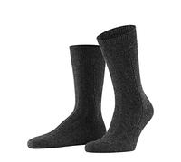 FALKE Lhasa Rib M SO lana cachemira unicolor 1 par, Calcetines Hombre, Gris (Anthracite Melange 3080), 39-42