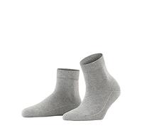 FALKE Light Cuddle Pads W Hp algodón puños en la suela 1 par, Calcetines para casa Mujer, Gris Mid Grey Melange 3530, 39/42 EU