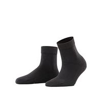 FALKE Light Cuddle Pads W Hp algodón puños en la suela 1 par, Calcetines para casa Mujer, Negro Black 3000, 35/38 EU