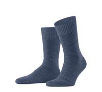 FALKE Link Attire M So lana lyocell lino lisos 1 par, Calcetines Hombre, Azul Iron Blue 6640, 39-42