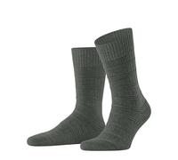 FALKE Link Attire M So lana lyocell lino lisos 1 par, Calcetines Hombre, Verde Flock 7763, 39-42