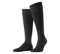 FALKE Lufthansa Travel & Comfort hombre Energizing Cotton calcetines largos fuerte compresión mejor circulación sanguínea viajar pasar largos periodos sentado transpirable algodón 1 par