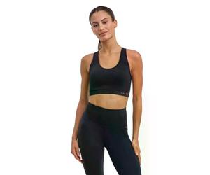FALKE Madison Low Support W Sb hilo funcional para un nivel de actividad bajo 1 pieza, Sujetador deportivo Mujer, Negro Black 3000, XL