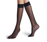FALKE Matt Deluxe 20 DEN W Kh transparente lisos 1 par, Calcetines largos Mujer, Azul Marine 6179, 35-38