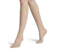 FALKE Matt Deluxe 20 DEN W Kh transparente lisos 1 par, Calcetines largos Mujer, Color piel Crystal 4409, 39-42