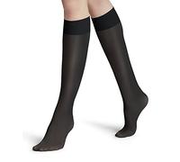 FALKE Matt Deluxe 20 DEN W Kh transparente lisos 1 par, Calcetines largos Mujer, Gris Graphite 3146, 39-42