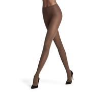 FALKE Matt Deluxe 30 DEN W Ti transparente lisas 1 pieza, Pantimedias Mujer, Marrón Espresso 5188, S-M