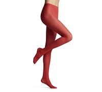 FALKE Matt Deluxe 30 DEN W Ti transparente lisas 1 pieza, Pantimedias Mujer, Rojo Scarlet 8228, S-M