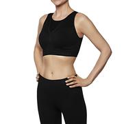 FALKE Maximum Support CUP C/D W Sb hilo funcional para un nivel de actividad alto 1 pieza, Sujetador deportivo Mujer, Negro Black 3000, M