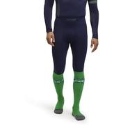 FALKE Maximum Warm 3/4 M Ti hilo funcional secado rápido 1 pieza, Capa de base inferior Hombre, Azul Space Blue 6116 Trend, S