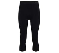 FALKE Maximum Warm 3/4 M Ti Hilo Funcional Secado rápido 1 Pieza, Capa de Base Inferior Hombre, Negro Black 3000, L