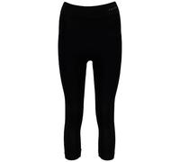 FALKE Maximum Warm 3/4 W Ti Hilo Funcional Secado rápido 1 Pieza, Capa de Base Inferior Mujer, Negro Black 3000 Trend, S