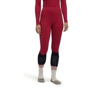 FALKE Maximum Warm 3/4 W Ti hilo funcional secado rápido 1 pieza, Capa de base inferior Mujer, Rojo Red 8644 Trend, XL