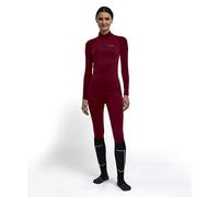 FALKE Maximum Warm High Neck W L/s SH Hilo Funcional Secado rápido 1 Pieza, Capa de Base Superior Mujer, Rojo Merlot 8117 Trend, XS