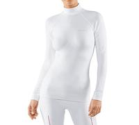 FALKE Maximum Warm High Neck W L/s Sh hilo funcional secado rápido 1 pieza, Capa de base superior Mujer, Blanco White 2860, M