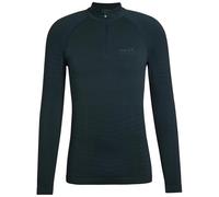 FALKE Maximum Warm High Zip Neck M L/s SH Hilo Funcional Secado rápido 1 Pieza, Capa de Base Superior Hombre, Verde Holly 7385, XXL
