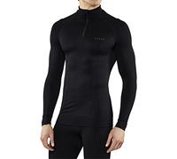 FALKE Maximum Warm High Zip Neck M L/s Sh hilo funcional secado rápido 1 pieza, Capa de base superior Hombre, Negro Black 3000, M