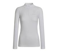 FALKE Maximum Warm High Zip Neck W L/s Sh hilo funcional secado rápido 1 pieza, Capa de base superior Mujer, Blanco White 2860 Trend, XS