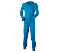 FALKE Maximum Warm K Uw hilo funcional secado rápido 1 pieza, Juego de capas base Unisex niños, Azul Osiris 6407, 122-128
