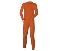 FALKE Maximum Warm K Uw hilo funcional secado rápido 1 pieza, Juego de capas base Unisex niños, Naranja Dutch Orange 8041, 158-164