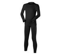 FALKE Maximum Warm K Uw hilo funcional secado rápido 1 pieza, Juego de capas base Unisex niños, Negro Black 3000, 134-140