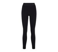 FALKE Maximum Warm Long W Ti Hilo Funcional Secado rápido 1 Pieza, Capa de Base Inferior Mujer, Negro Black 3000 Trend, L