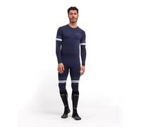 FALKE Maximum Warm Round Neck M L/s Sh hilo funcional secado rápido 1 pieza, Capa de base superior Hombre, Azul Space Blue 6116 Trend, XXL