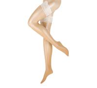 FALKE Medias finas 'Matt Deluxe STU' capuchino / blanco, Talla 38-39