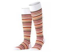 FALKE Medias hasta la rodilla para hombre Microblock M Kh algodón estampado largo 1 par, blanco 2002, 41-42