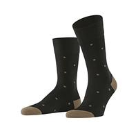 FALKE Men's Airport calcetines largos lana algodón transpirable | regulación del clima antiolores largo plano delgado elegante costura plana en la zona de la punta 1 par