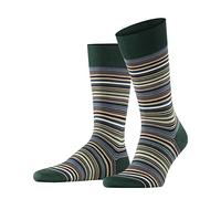 FALKE Microblock M So algodón estampados 1 par, Calcetines Hombre, Verde Hunter Green 7441, 43-44