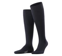 FALKE Milano M Kh algodón fil d'Écosse lisos 1 par, Calcetines largos Hombre, Azul Dark Navy 6370, 39-40