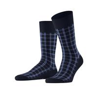 FALKE Modern Tailor M So algodón estampados 1 par, Calcetines Hombre, Azul Space Blue 6116, 39-42