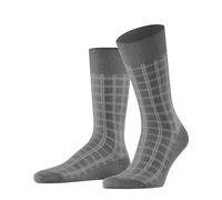 FALKE Modern Tailor M So algodón estampados 1 par, Calcetines Hombre, Gris Light Grey Melange 3390, 43-46