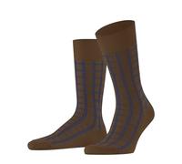FALKE Modern Tailor M So algodón estampados 1 par, Calcetines Hombre, Marrón Tawny 5124, 39-42