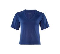 FALKE Modest Camiseta, Mujer, Azul (Blue Lake 6455), Extra-Small
