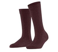 FALKE Modish Fest W So lana viscosa cachemira lisos 1 par, Calcetines Mujer, Marrón Cayenne 5950, 35-38