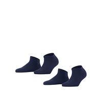 FALKE mujer Happy 2-Pack calcetines tobilleros transpirable algodón tobilleras cortas reforzadas extra suaves en piel plana costura en puntera multipack 2 pares