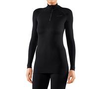 FALKE mujer Maximum Warm High Zip Neck camiseta técnica deportiva manga larga para climas fríos a muy fríos secado rápido transpirable sostenible hilo funcional 1 pieza