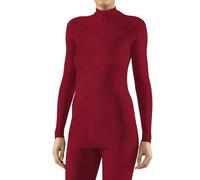 FALKE mujer Maximum Warm High Zip Neck camiseta técnica deportiva manga larga para climas fríos a muy fríos secado rápido transpirable sostenible hilo funcional 1 pieza