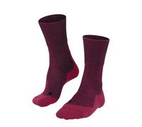 FALKE mujer TK1 Wool calcetines para senderismo amortiguación fuerte máxima protección anti ampollas transpirable secado rápido regulación del clima antiolores lana hilo funcional 1 par