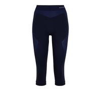 FALKE Mujer Warm 3/4 Mallas técnicas Deportivas Cortas Ropa térmica para climas templados a fríos Secado rápido Transpirable sostenible Hilo Funcional 1 Pieza, Azul Space Blue 6116, M