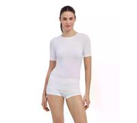 FALKE Mujer Warm Round Neck Camiseta técnica Deportiva Manga Corta Ropa térmica para climas templados a fríos Secado rápido Transpirable sostenible Hilo Funcional 1 Pieza